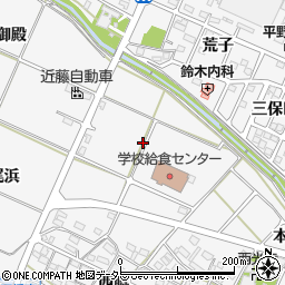 愛知県額田郡幸田町菱池周辺の地図