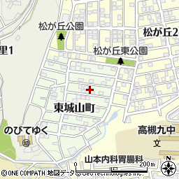 大阪府高槻市東城山町14周辺の地図