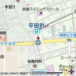 近鉄平田町駅周辺の地図