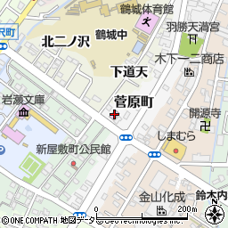 鶴城映劇周辺の地図