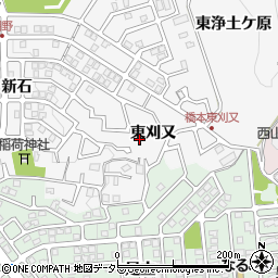 京都府八幡市橋本東刈又周辺の地図