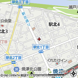 ＫＯマート　焼津駅北店周辺の地図