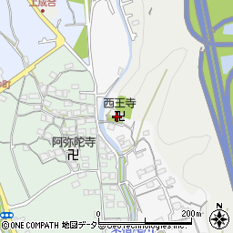 西王寺周辺の地図