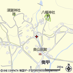 兵庫県赤穂郡上郡町奥甲650周辺の地図