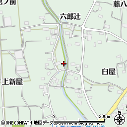 愛知県豊川市上長山町上新屋1周辺の地図