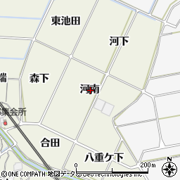 愛知県額田郡幸田町野場河南周辺の地図