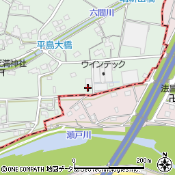 静岡県藤枝市平島1234-1周辺の地図