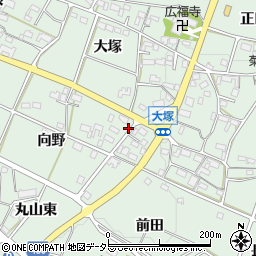愛知県額田郡幸田町大草向野1周辺の地図