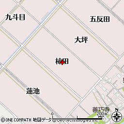 愛知県西尾市上永良町柿田周辺の地図