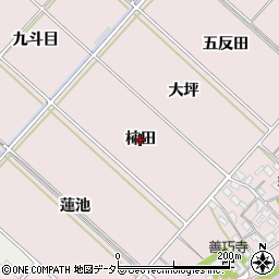 愛知県西尾市上永良町（柿田）周辺の地図