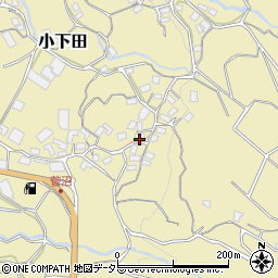 静岡県伊豆市小下田1150周辺の地図