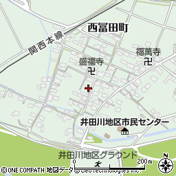 三重県鈴鹿市西冨田町周辺の地図