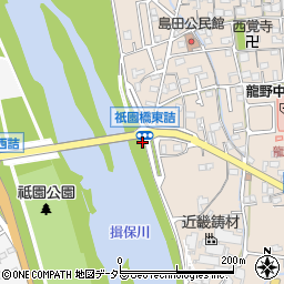 祇園橋東詰周辺の地図