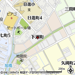 愛知県碧南市下洲町周辺の地図