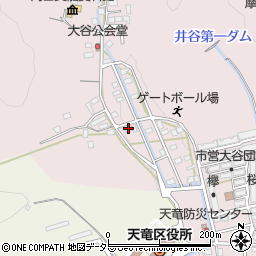 静岡県浜松市天竜区大谷389周辺の地図