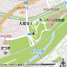 大覚寺公園トイレ周辺の地図