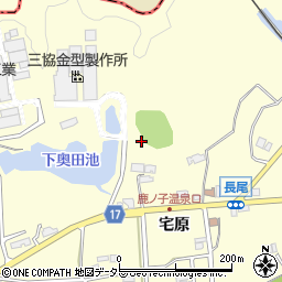 長尾町公園トイレ周辺の地図