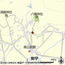 兵庫県赤穂郡上郡町奥甲380周辺の地図