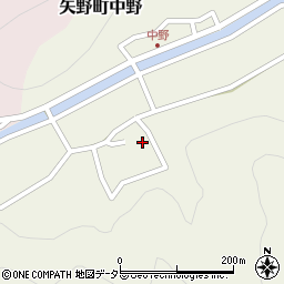 兵庫県相生市矢野町中野297周辺の地図