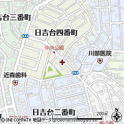 大阪府高槻市日吉台四番町25周辺の地図