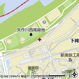 愛知県西尾市田貫町下野川周辺の地図
