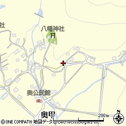 兵庫県赤穂郡上郡町奥甲326周辺の地図