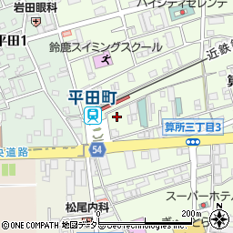 スペースＥＣＯ平田町駅前駐車場周辺の地図