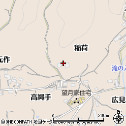 愛知県新城市黒田稲荷周辺の地図