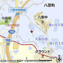 兵庫県三田市八景町1198周辺の地図
