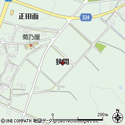 愛知県額田郡幸田町大草狭間周辺の地図