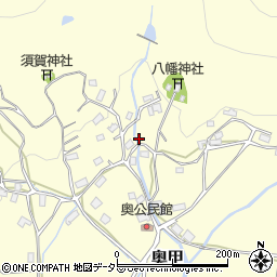 兵庫県赤穂郡上郡町奥甲383周辺の地図