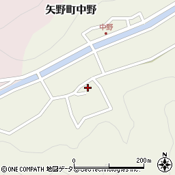 兵庫県相生市矢野町中野294周辺の地図