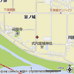 京都府久御山町（久世郡）下津屋（室ノ城）周辺の地図