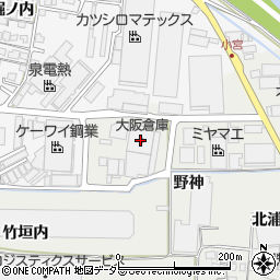 大阪倉庫周辺の地図