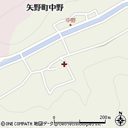 兵庫県相生市矢野町中野295周辺の地図