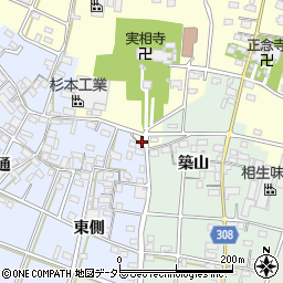 愛知県西尾市上町下屋敷30-2周辺の地図