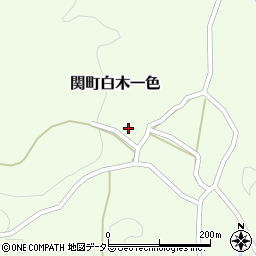 三重県亀山市関町白木一色1371周辺の地図