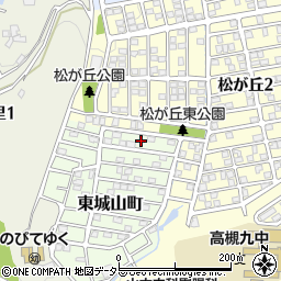 大阪府高槻市東城山町16周辺の地図