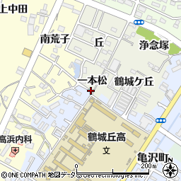 愛知県西尾市鶴城町一本松280周辺の地図