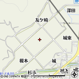 愛知県額田郡幸田町野場向田周辺の地図