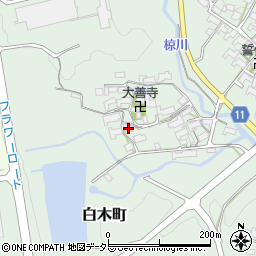 三重県亀山市白木町1967周辺の地図