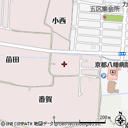 京都府八幡市八幡（小西）周辺の地図