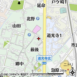 愛知県西尾市道光寺町藪後11周辺の地図