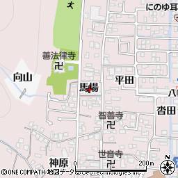 京都府八幡市八幡馬場周辺の地図