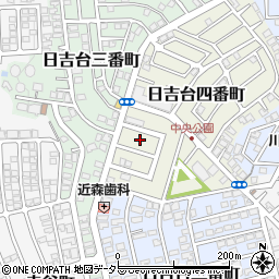 大阪府高槻市日吉台四番町19周辺の地図