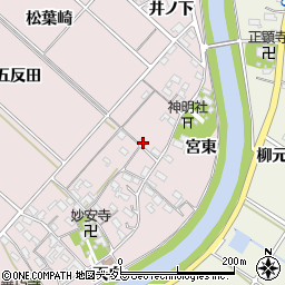 愛知県西尾市上永良町宮西41周辺の地図
