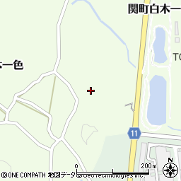三重県亀山市関町白木一色815周辺の地図