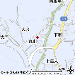 愛知県豊川市萩町丸山周辺の地図