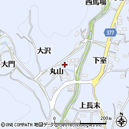 愛知県豊川市萩町（丸山）周辺の地図