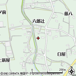 愛知県豊川市上長山町六郎辻44周辺の地図